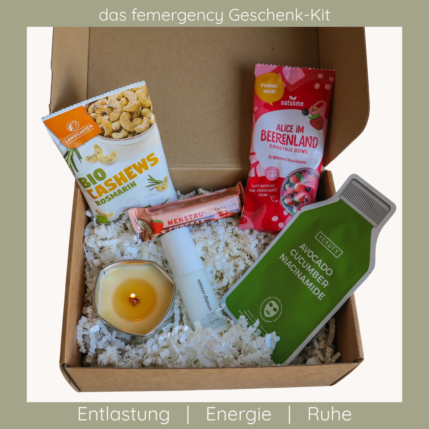 das femergency Geschenk-Kit – gezielte Unterstützung zum Schenken